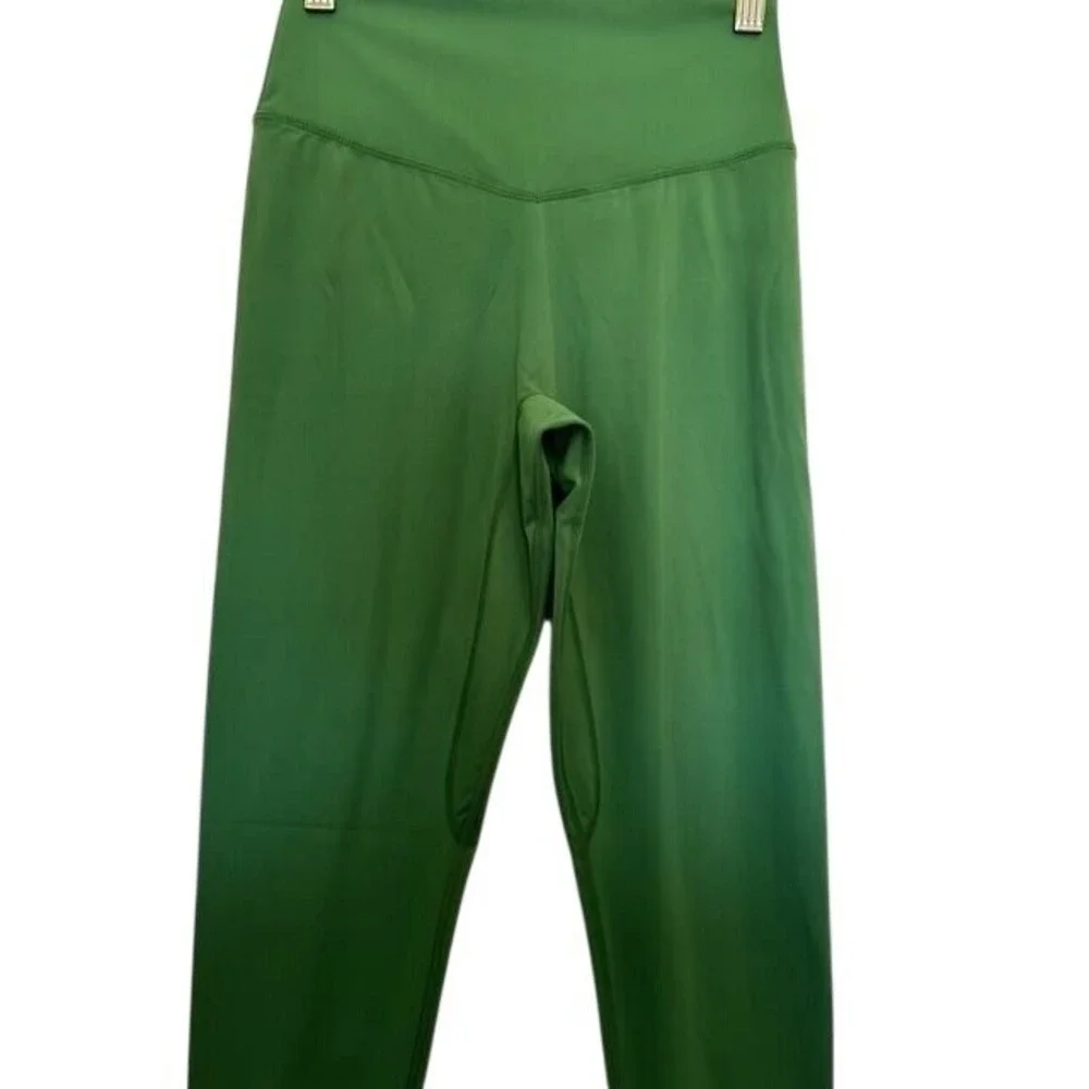 Women's High Rise‎ Yoga Leggings Green Medium